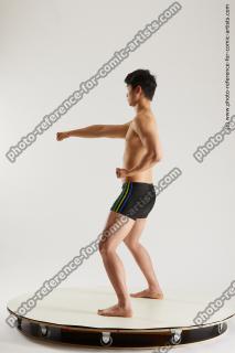 asian man taekwondo poses lan 06b